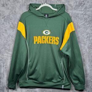 Green Bay Packers NFL Team Apparel Reebok Hoodie Men’s Medium